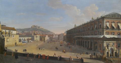 Gaspar van Wittel - Veduta di Napoli con Largo di Palazzo