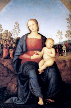 Pietro Vannucci La Madonna col Bambino