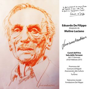Luciano Molino in un’esposizione dal titolo eduardo, filosofo di Napol
