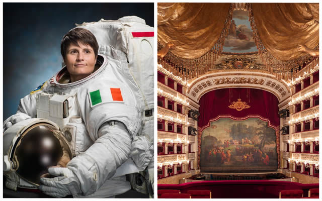 L'astronauta Samantha Cristoforetti a Napoli ed al San Carlo