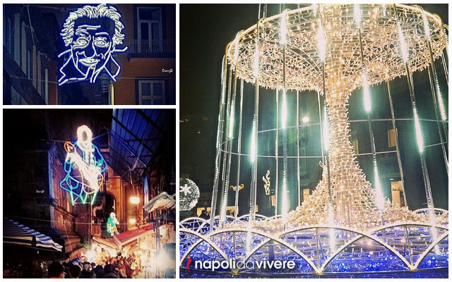 Le vie delle Luminarie a Napoli Natale 2015