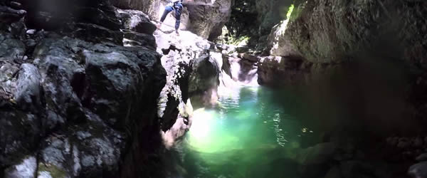 Canyoning alle Gole di Caccaviola